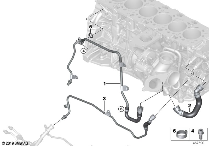 Система охлаждения турбонагнетателя
