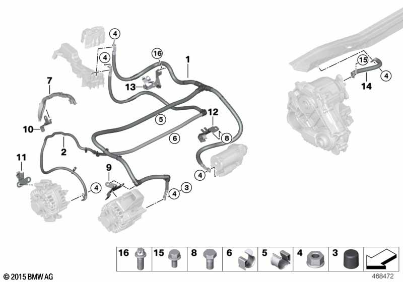 Провод батареи/кабель на массу