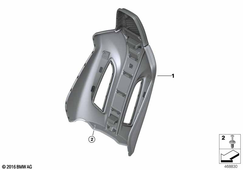 Накладки спинки переднего сиденья