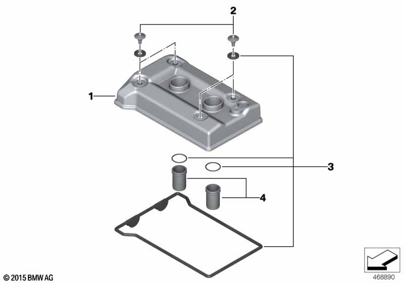 Крышка головки блока цилиндров/доп.эл.