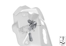 Микровыкл.полка за задн.сиден.склад.верх