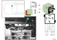 Реле противотуманной фары K47