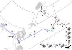 Трубопровод тормозного привода Зд