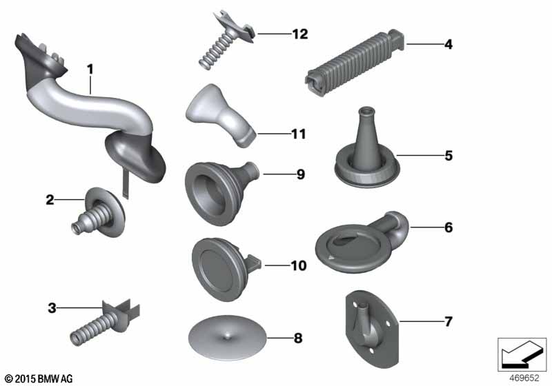 E70/E70N/F15/F16/F85/F86 Втулка багажной двери