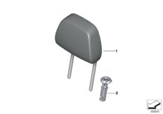 Подголовник заднего сиденья