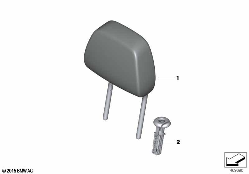 Подголовник заднего сиденья