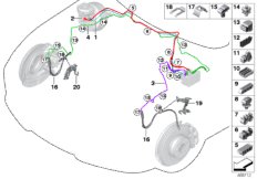 Трубопровод тормозного привода Пд