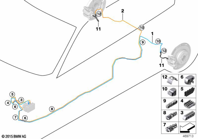 Трубопровод тормозного привода Зд