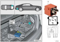 Реле складного верха I01075