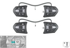 Переключатель м/ф рул.колеса M-Sport