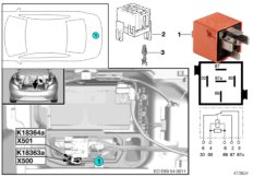 Реле привода жесткой крыши 1 K18363a