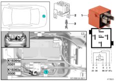 Реле привода жесткой крыши 2 K18364a