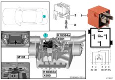 Реле привода жесткой крыши 2 K18364a