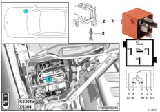 Реле нагнетателя доб. воздуха K6304a