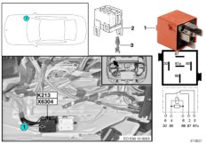 Реле электр. вакуумного насоса K213