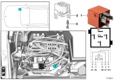 Реле нагнетателя доб.воздуха K6304