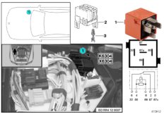 Реле нагнетателя доб.воздуха K6304