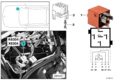 Реле нагнетателя доб.воздуха K6304