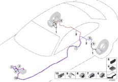 Трубопровод тормозного привода Зд