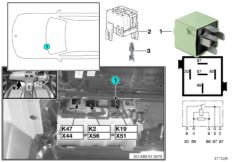 Реле компрессора кондиционера K19