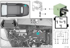 Реле заднего вентилятора K120