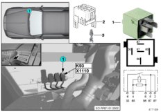 Реле сист.рег.жестк.амортизаторов K93