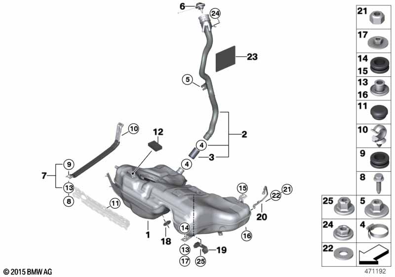 Топливный бак/дополнительные элементы