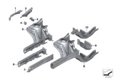 Колесная ниша/лонжерон