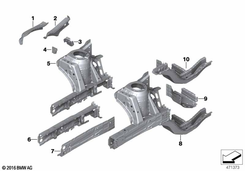 Колесная ниша/лонжерон