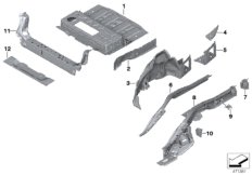 Брызговик Зд/детали днища