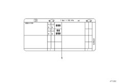 Шильдик "Reifendruck"