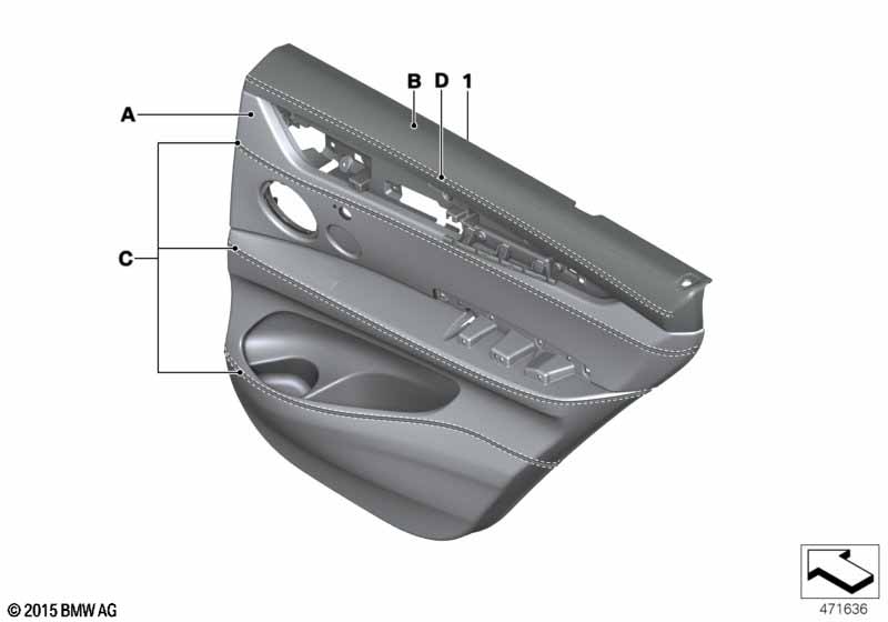 Обшивка двери Individual кожа Зд