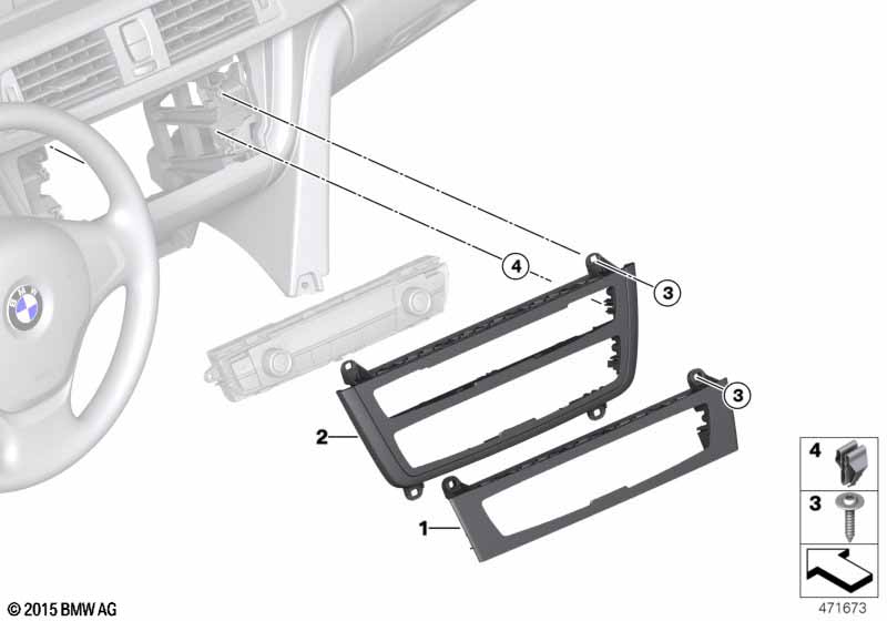 Накладка панели управления кондиционером