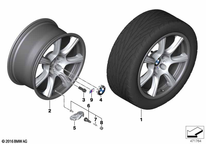 BMW комбинированное колесо 681M