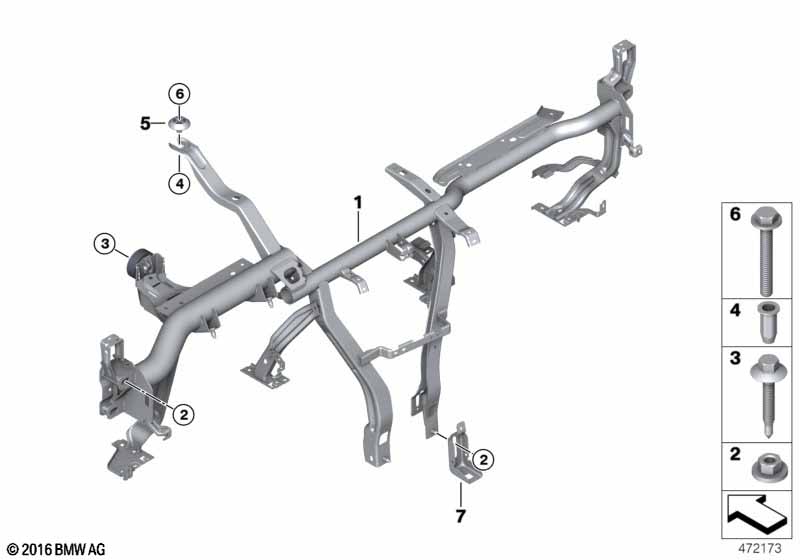 опора панели приборов