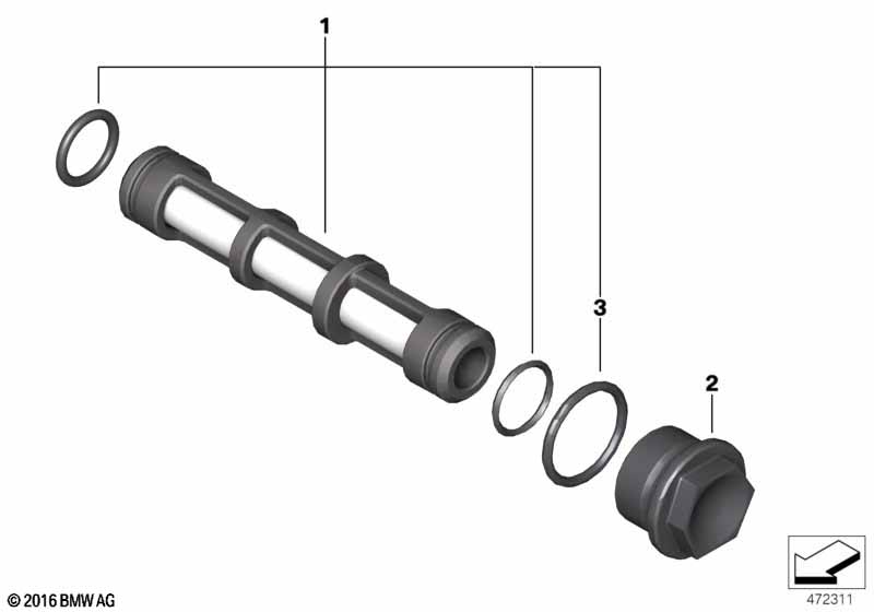 К-т сетчатого масляного фильтра K18 (C 600 Sport. C 650 Sport) K19 (C 650 GT)