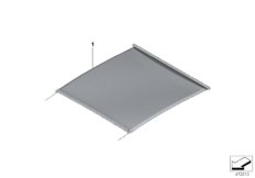 Шторка панорамной стеклянной крыши