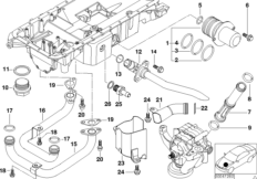 Масляный картер верх.ч./соед.трубопров.