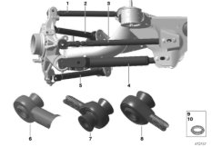 Балка заднего моста/подвеска колеса