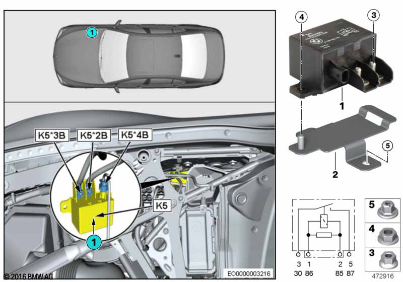 Реле электровентилятора двигателя K5
