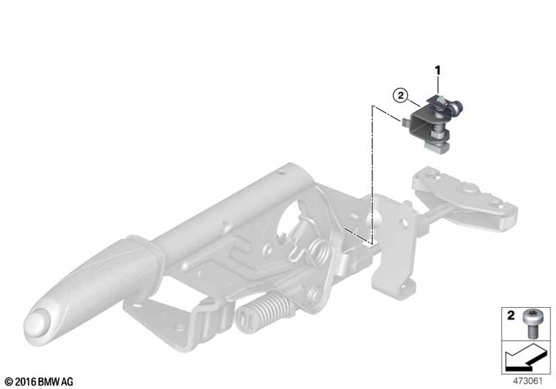Выключатель контр.лампы стояноч.тормоза