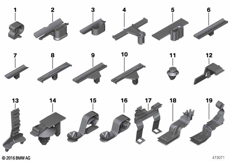 Различные держатели провода