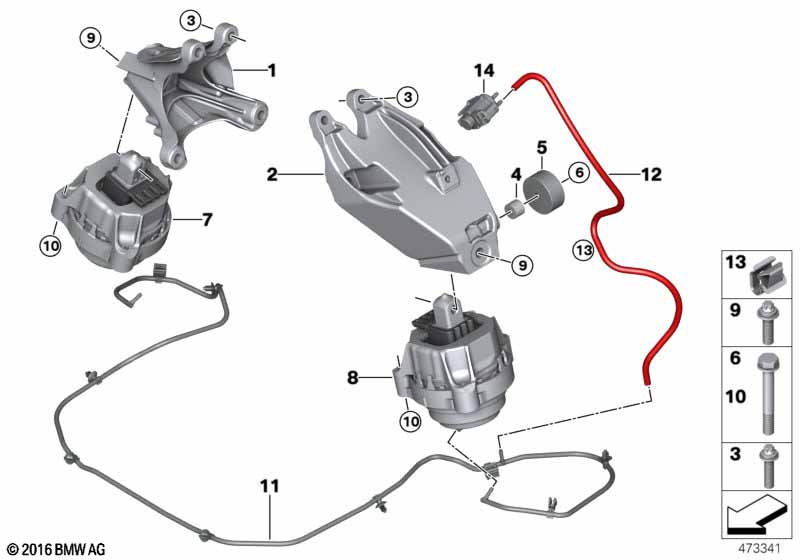 Подвеска двигателя