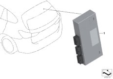 Блок упр.функц.модуля крышки багажника