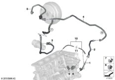 Вакуумный трубопр.усилителя тормозов