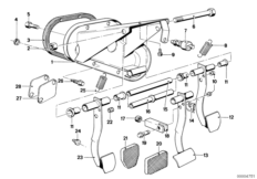Педаль/выключатель стоп-сигналов