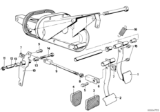 Педальный механизм/направляющие рычаги