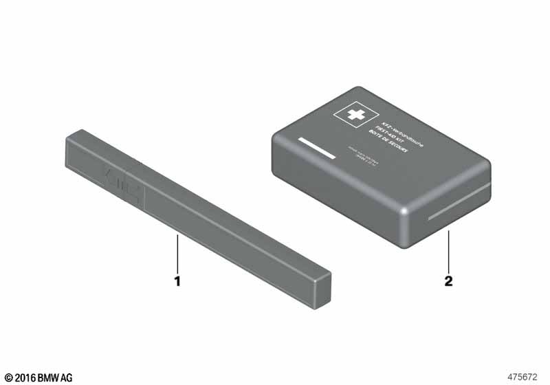 Знак аварийной остановки/аптечка/подушка