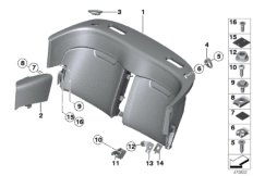 Спинка заднего сиденья