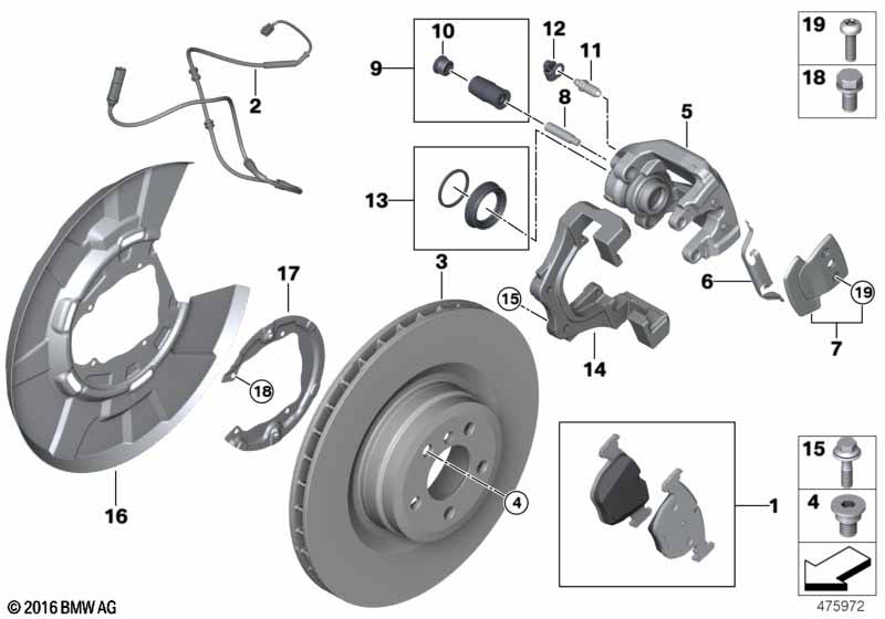 Датчик износа торм.накладки колеса Зд